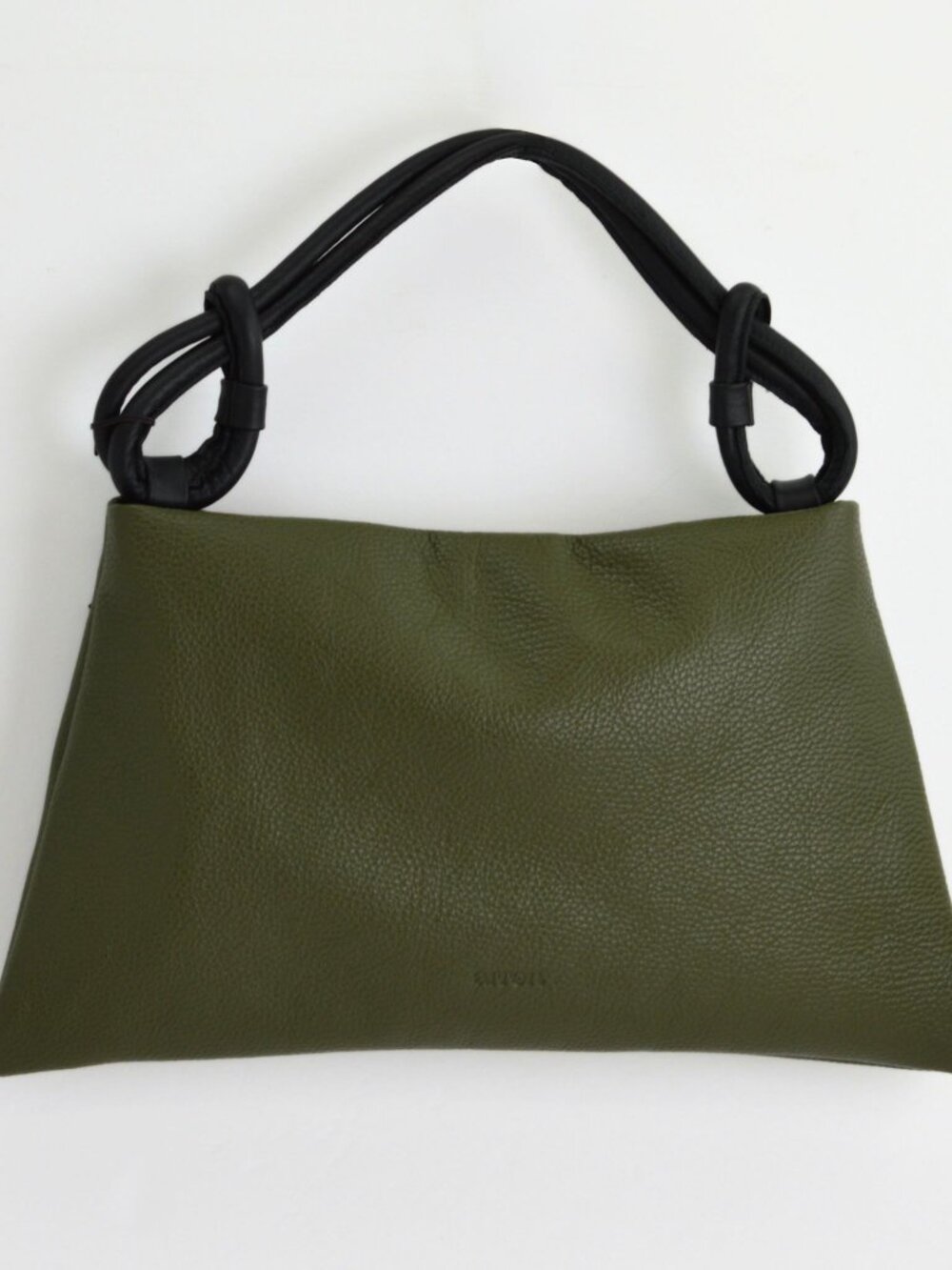 Poppy Hobo Bag, Italian Leather - Olive Green